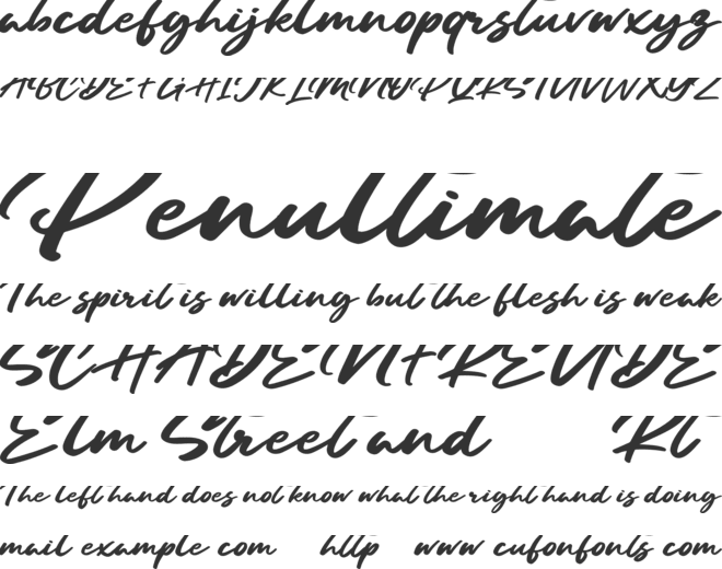 Sandiego font preview