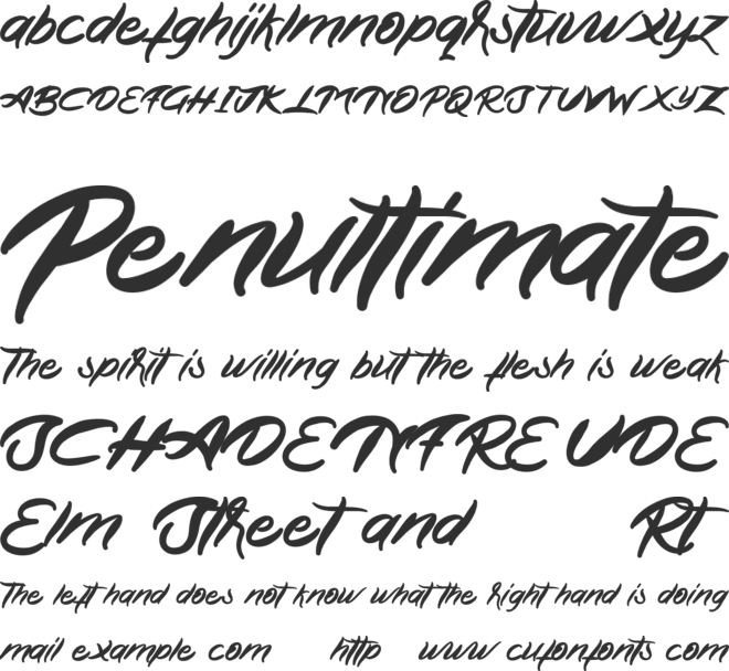 Anyhow font preview