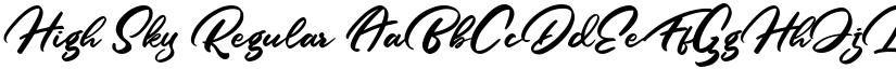 High Sky Regular font