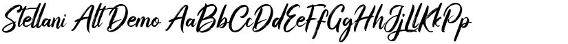Stellani Alt Demo font