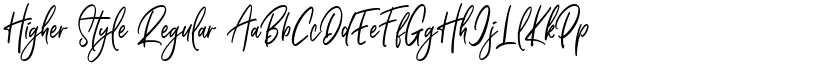 Higher Style Regular font