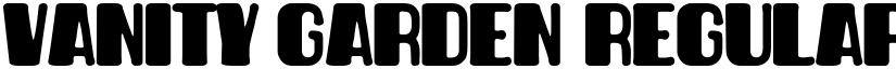 Vanity Garden Regular font