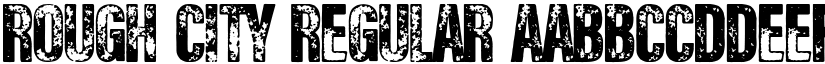 Rough City Regular font