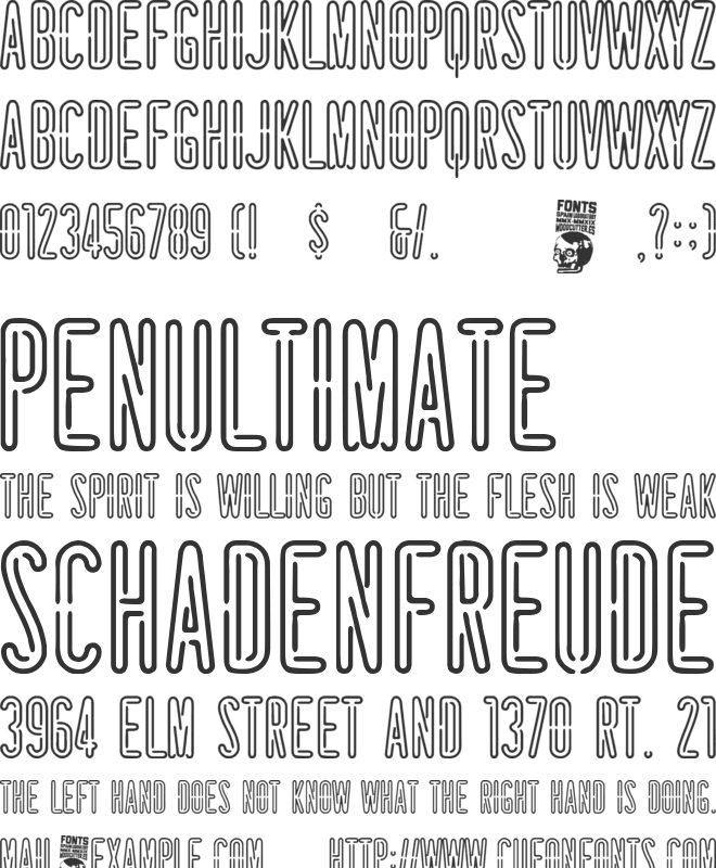 Canarias font preview