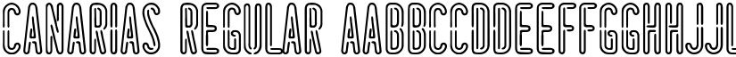 Canarias Regular font
