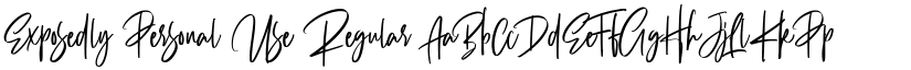 Exposedly Personal Use font download