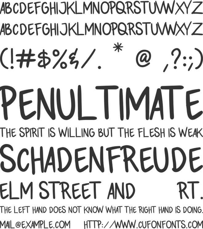 SKETSO font preview