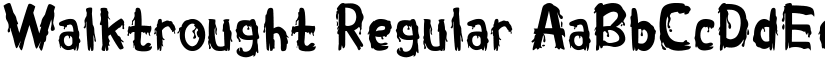 Walktrought Regular font