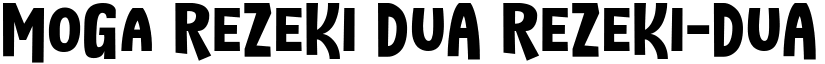 MoGa ReZeKi DuA ReZeKi-DuA font