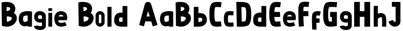 Bagie Bold font