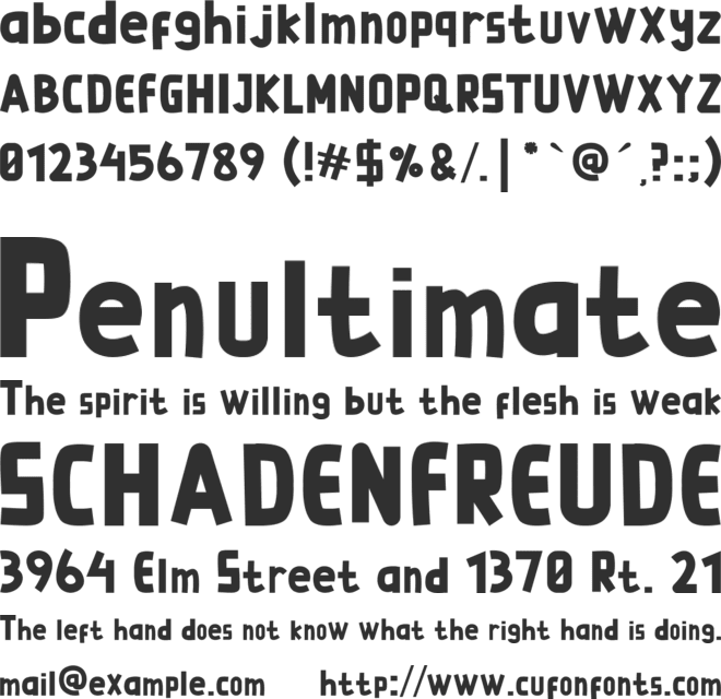 Bagie font preview