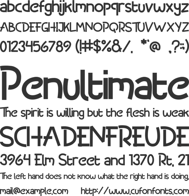 Djakarta font preview