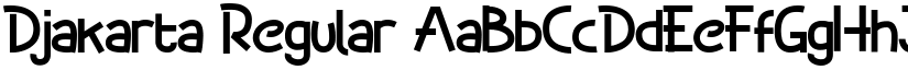 Djakarta Regular font