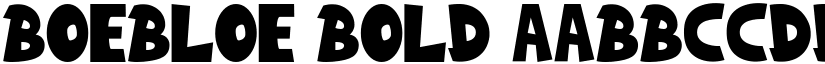 Boebloe Bold font