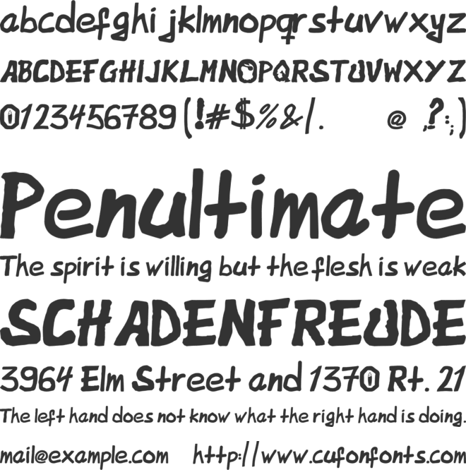 OodiJackO font preview