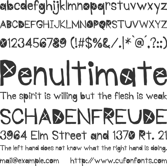 Hypoxia font preview