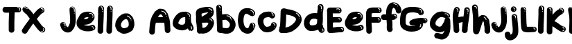 TX Jello font