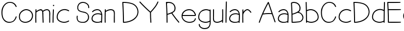 Comic San DY Regular font
