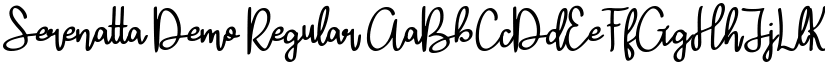 Serenatta-Demo Regular font