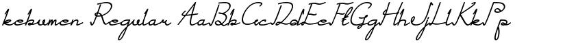 kebumen Regular font