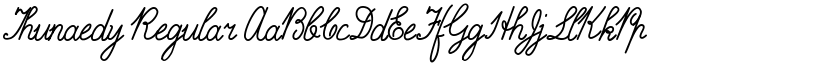 Thunaedy Regular font