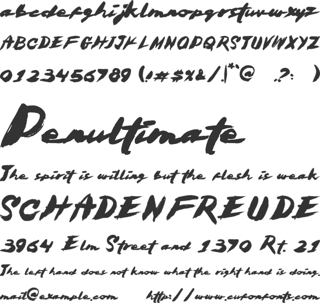 Catloekeys font preview