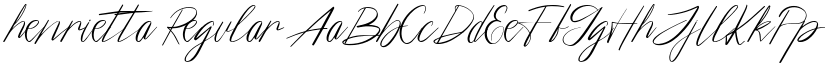 henrietta Regular font