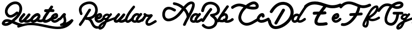 Quotes Regular font