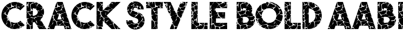 Crack Style Bold font