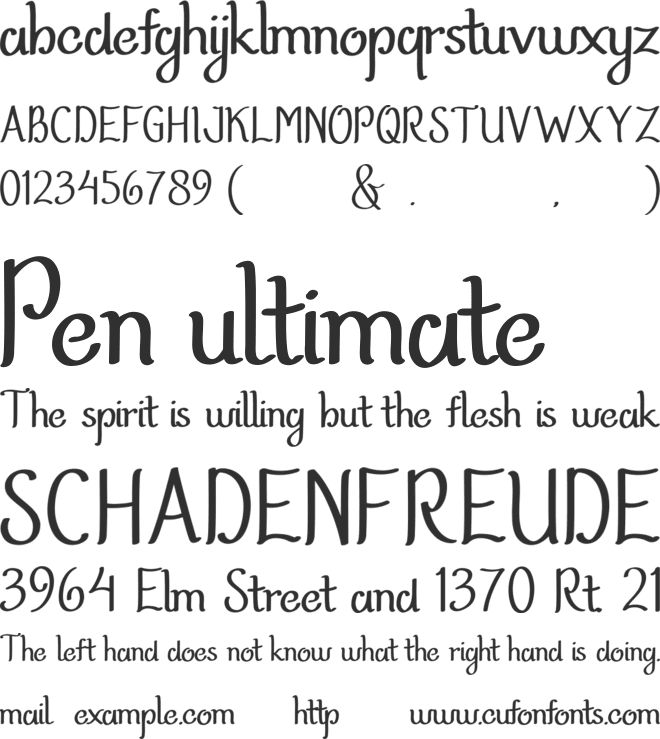 Velonyka font preview