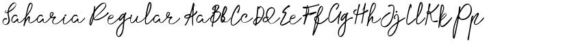 Saharia Regular font