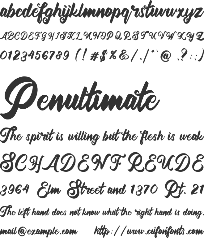 buffalo font preview