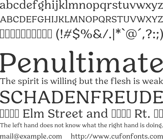 Hornbill Personal Use font preview