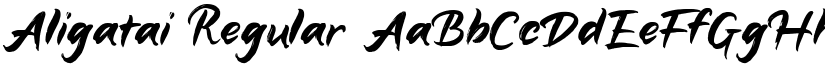 Aligatai Regular font