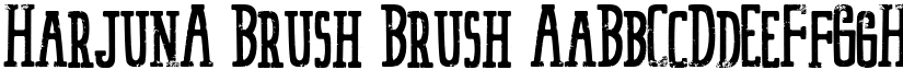 HarjunA Brush Brush font