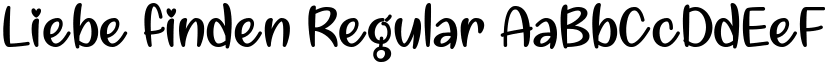 Liebe finden Regular font