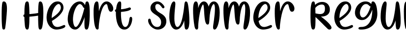 I Heart Summer Regular font