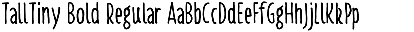 TallTiny Bold Regular font