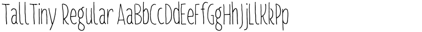 TallTiny Regular font