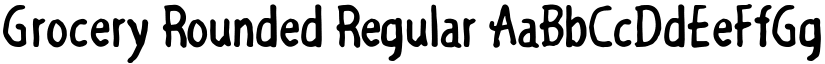 Grocery Rounded Regular font
