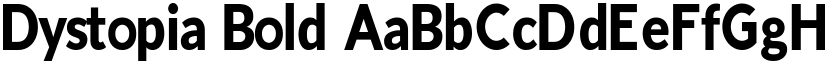 Dystopia Bold font
