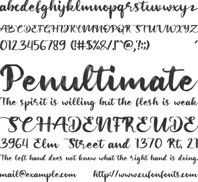 Mella Nissa font preview