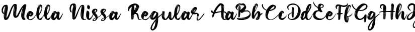 Mella Nissa Regular font