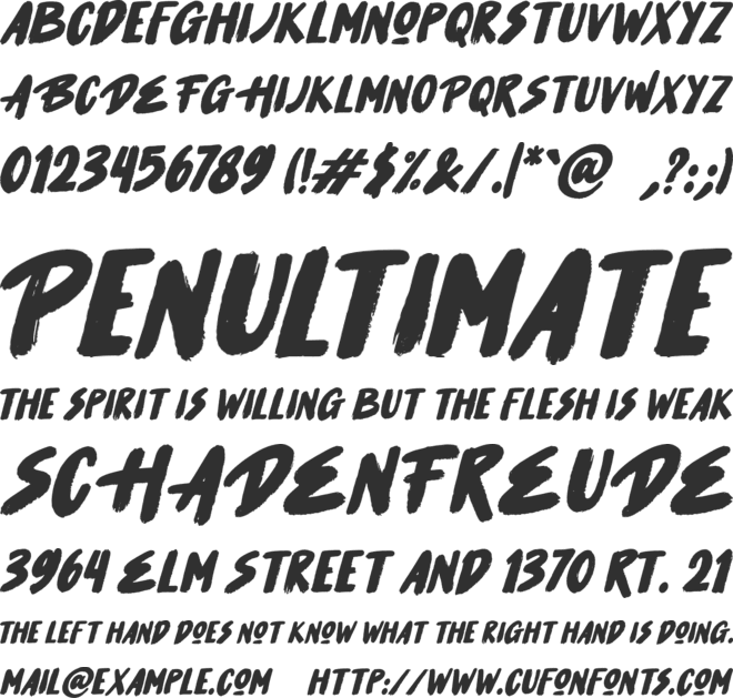 Hot Sauce font preview