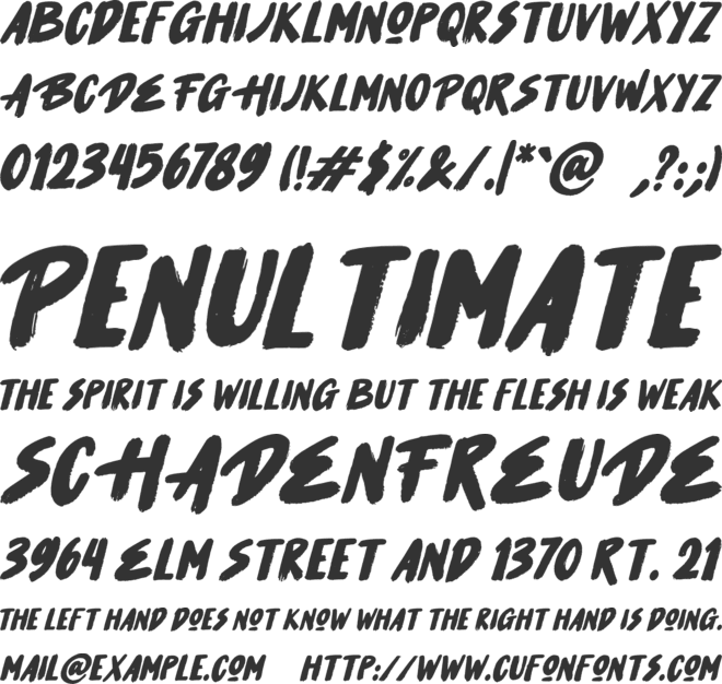 Hot Sauce font preview