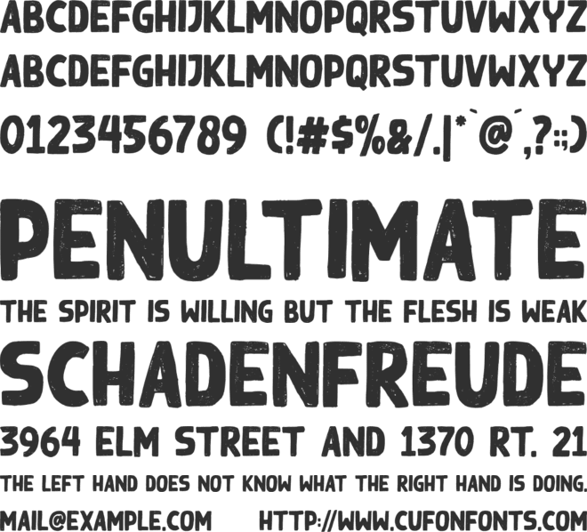 Black Ground font preview