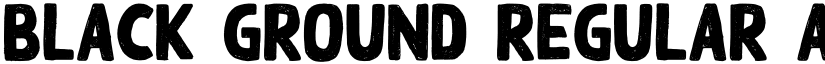 Black Ground Regular font