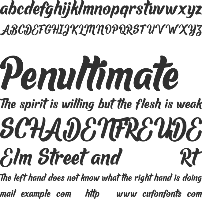 Lauthan font preview