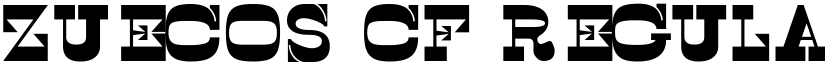 Zuecos CF Regular font