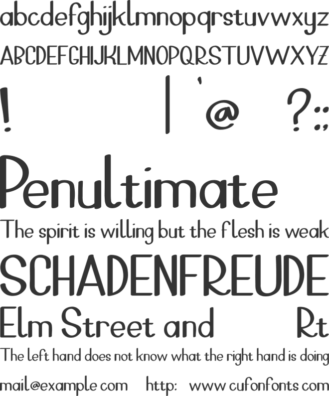 Little Pat font preview